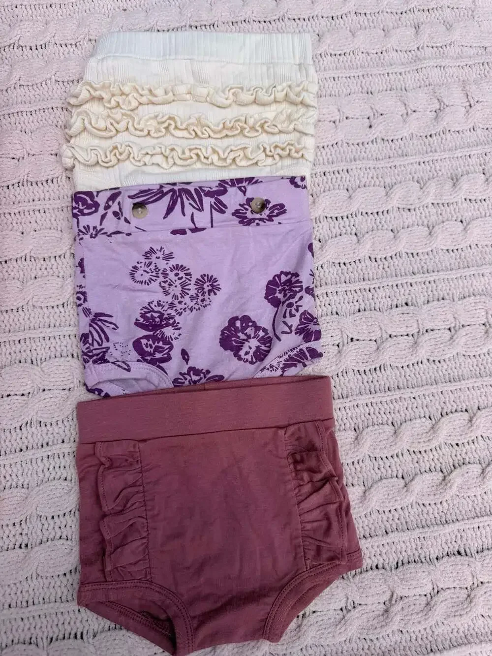 Kate Quinn Baby Modal Spandex Zip-Up Footie Pajamas and Bodysuit Lot 6-9 3-6